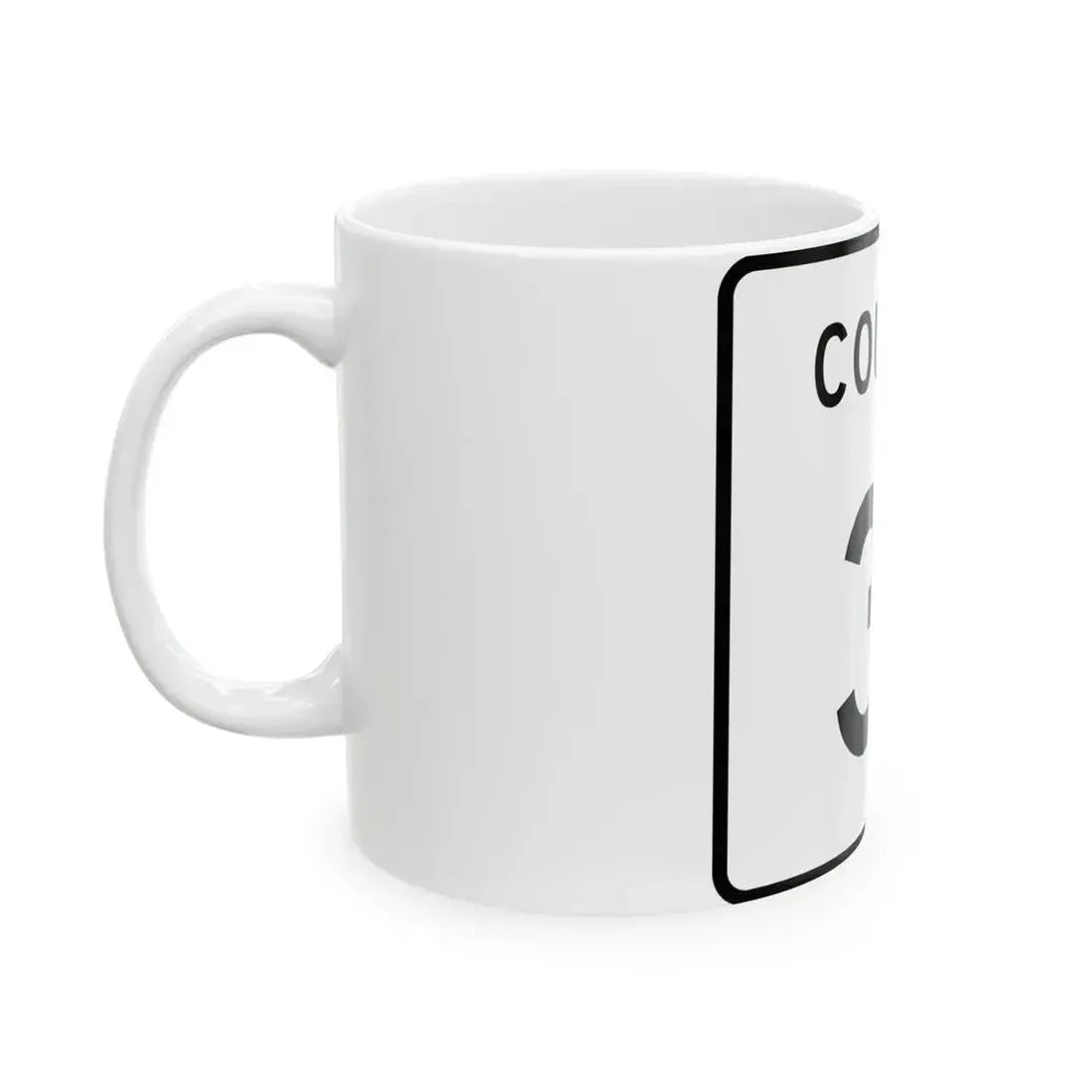 County 31 square (Minnesota) (Road Sign) White Coffee Mug - Go Mug Yourself