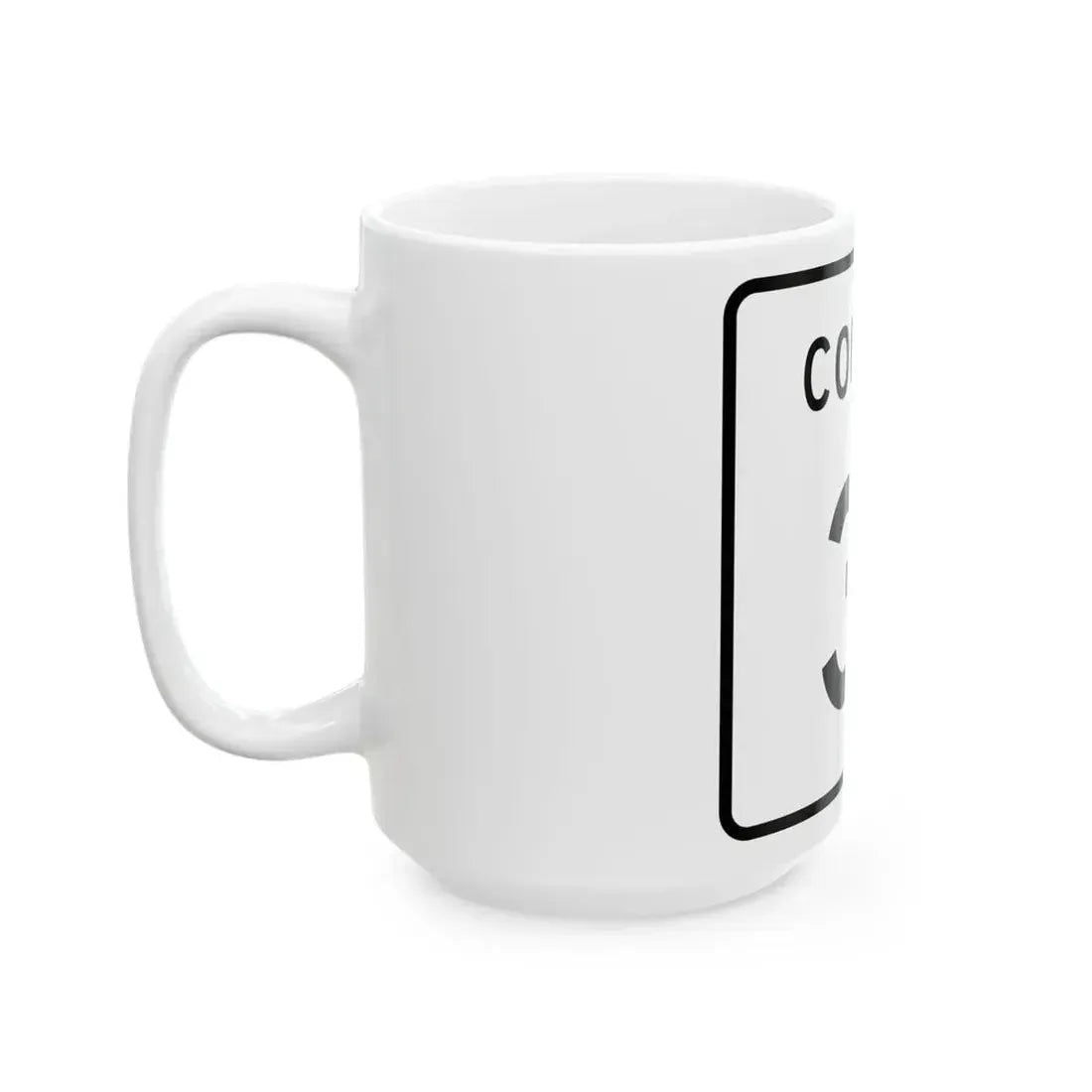County 31 square (Minnesota) (Road Sign) White Coffee Mug - Go Mug Yourself