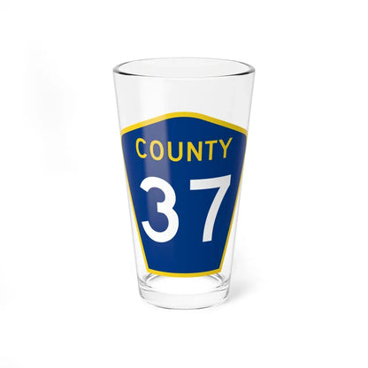 County 37 MN (Minnesota) (Road Sign) Pint Glass 16oz 16oz - Go Mug Yourself