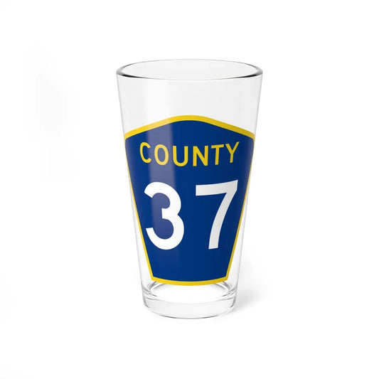 County 37 MN (Minnesota) (Road Sign) Pint Glass 16oz 16oz - Go Mug Yourself