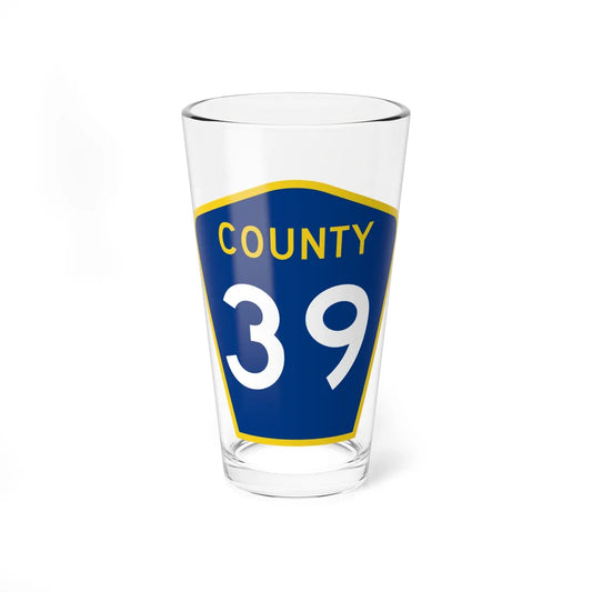 County 39 MN (Minnesota) (Road Sign) Pint Glass 16oz 16oz - Go Mug Yourself