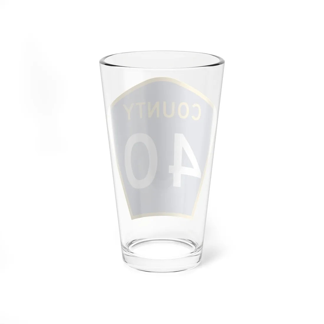 County 40 MN (Minnesota) (Road Sign) Pint Glass 16oz - Go Mug Yourself