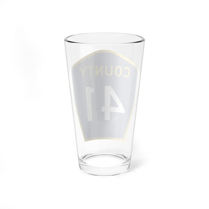 County 41 MN (Minnesota) (Road Sign) Pint Glass 16oz - Go Mug Yourself
