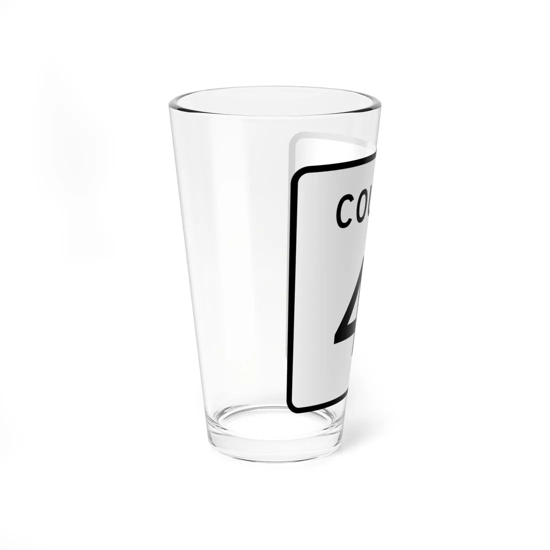 County 41 square (Minnesota) (Road Sign) Pint Glass 16oz - Go Mug Yourself