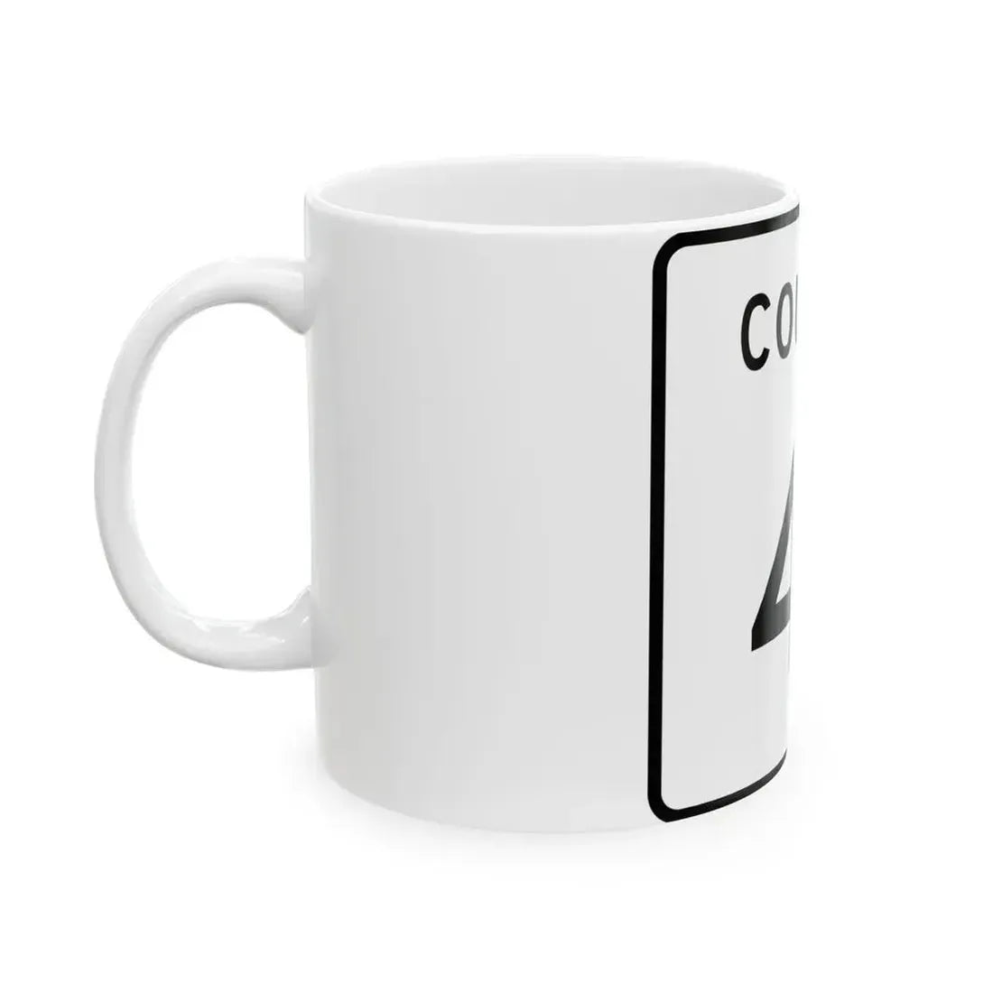 County 41 square (Minnesota) (Road Sign) White Coffee Mug - Go Mug Yourself