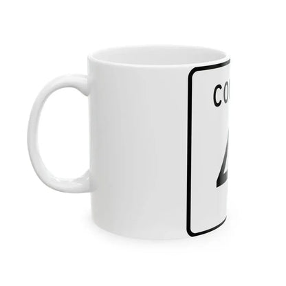 County 41 square (Minnesota) (Road Sign) White Coffee Mug - Go Mug Yourself