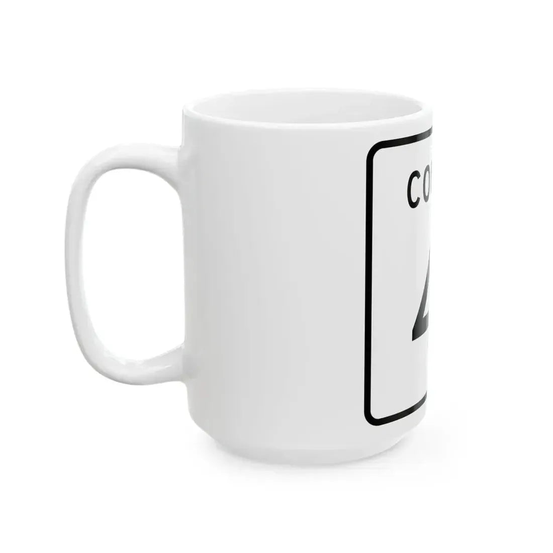 County 41 square (Minnesota) (Road Sign) White Coffee Mug - Go Mug Yourself