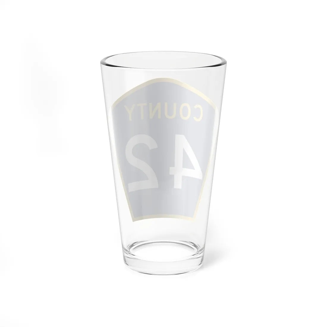 County 42 MN (Minnesota) (Road Sign) Pint Glass 16oz - Go Mug Yourself