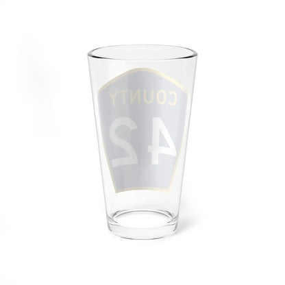 County 42 MN (Minnesota) (Road Sign) Pint Glass 16oz - Go Mug Yourself