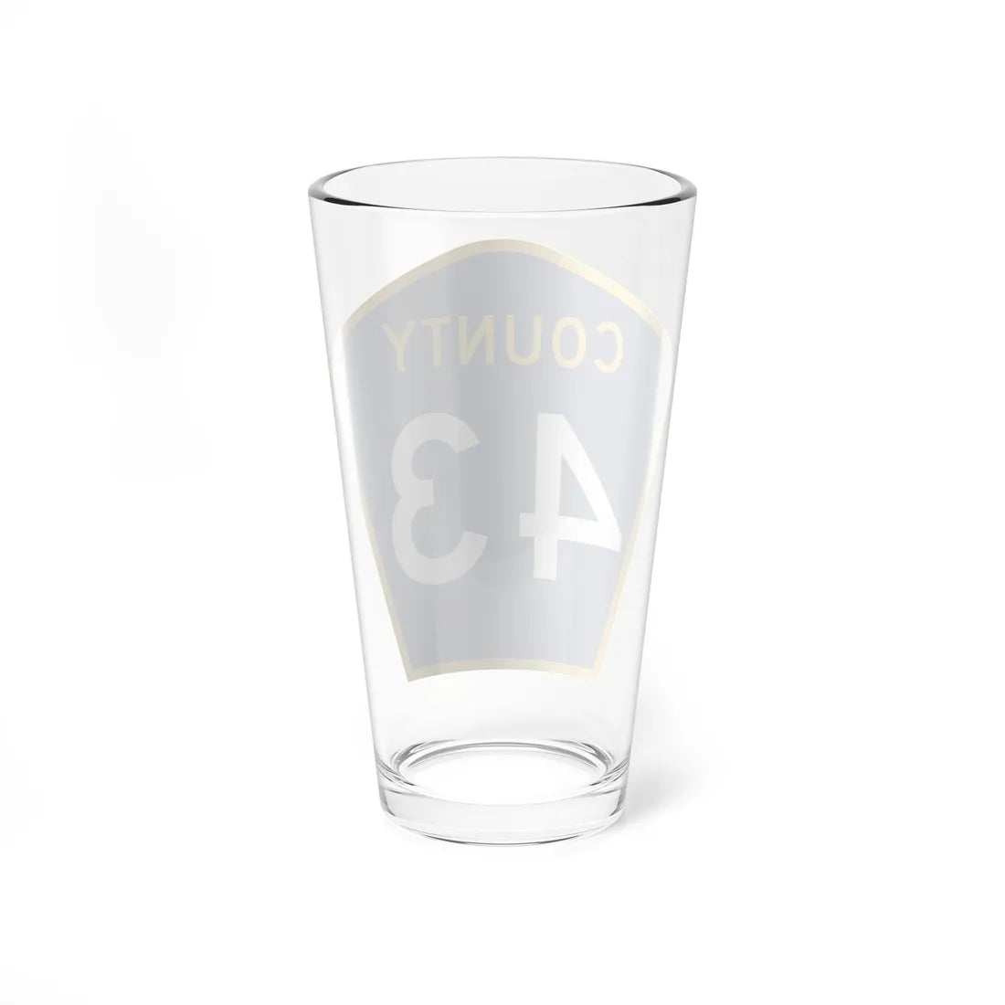County 43 MN (Minnesota) (Road Sign) Pint Glass 16oz - Go Mug Yourself