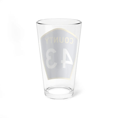 County 43 MN (Minnesota) (Road Sign) Pint Glass 16oz - Go Mug Yourself