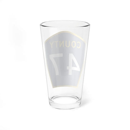 County 47 MN (Minnesota) (Road Sign) Pint Glass 16oz - Go Mug Yourself