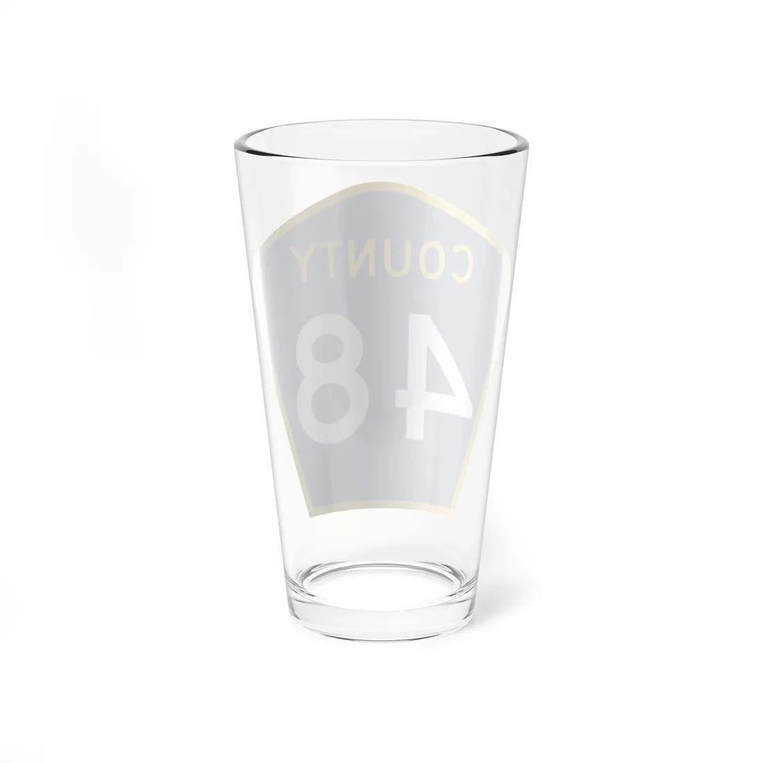 County 48 MN (Minnesota) (Road Sign) Pint Glass 16oz - Go Mug Yourself