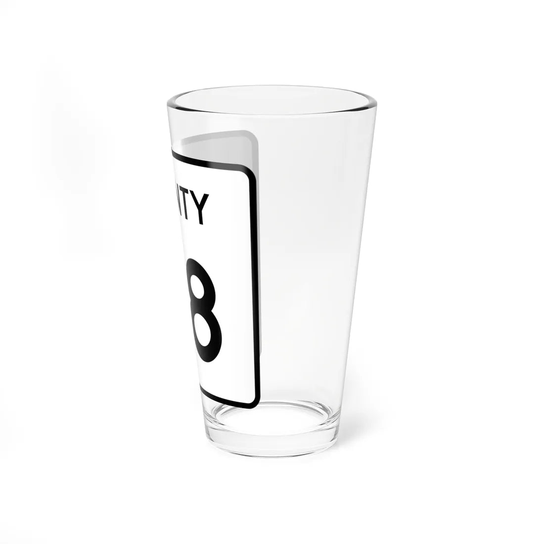 County 48 square (Minnesota) (Road Sign) Pint Glass 16oz - Go Mug Yourself