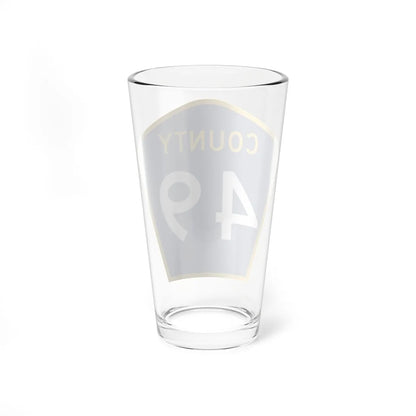County 49 MN (Minnesota) (Road Sign) Pint Glass 16oz - Go Mug Yourself
