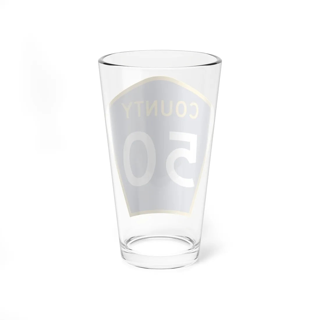 County 50 MN (Minnesota) (Road Sign) Pint Glass 16oz - Go Mug Yourself