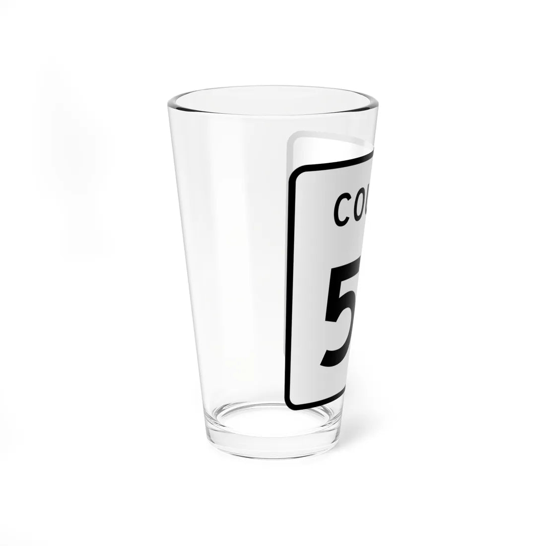 County 50 square (Minnesota) (Road Sign) Pint Glass 16oz - Go Mug Yourself
