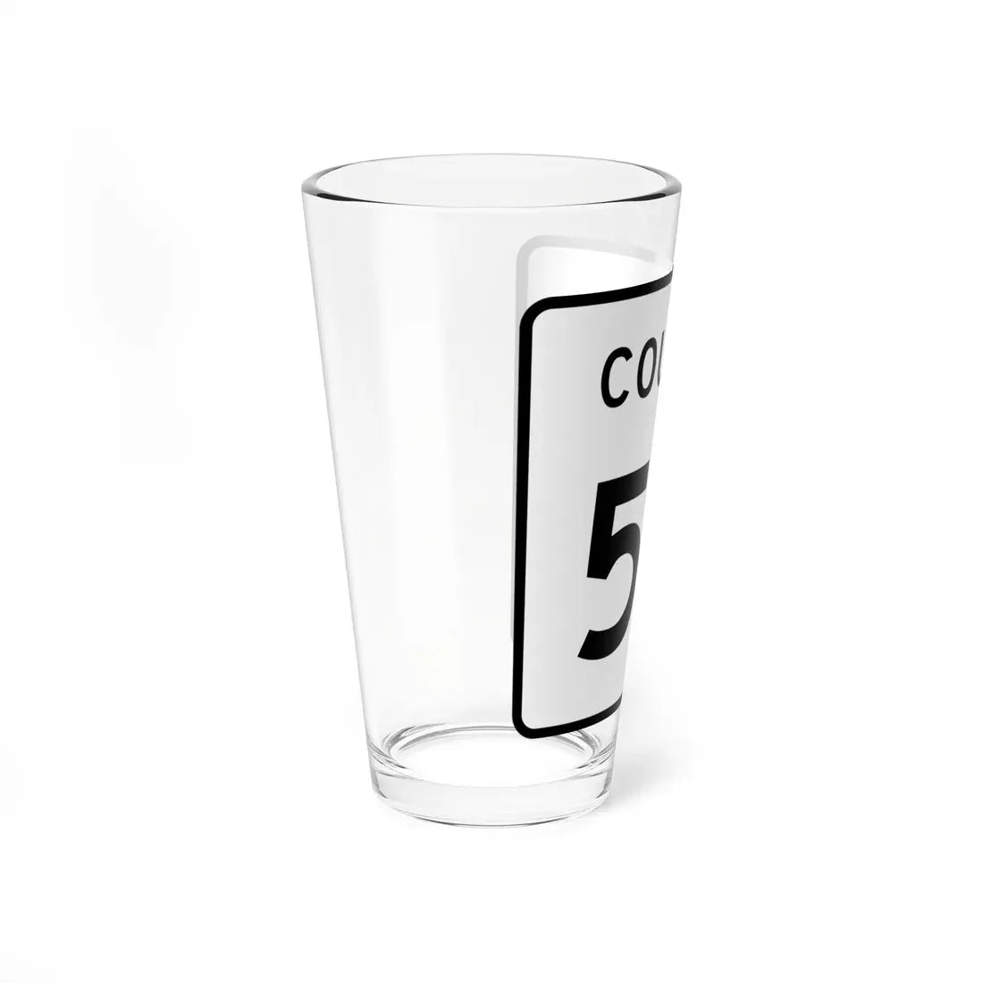 County 54 square (Minnesota) (Road Sign) Pint Glass 16oz - Go Mug Yourself