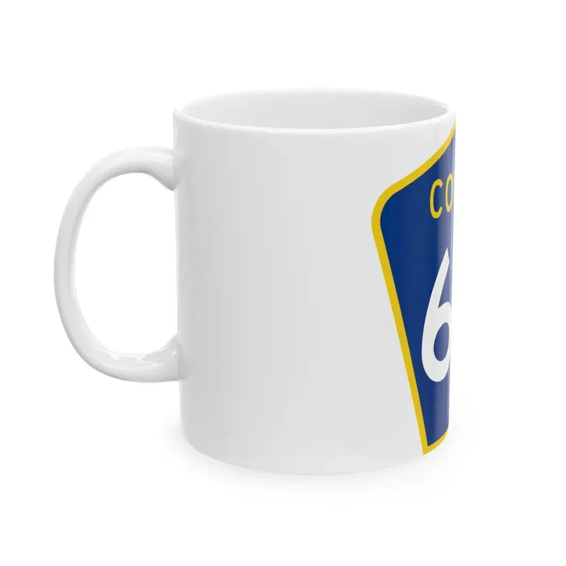 County 60 MN (Minnesota) (Road Sign) White Coffee Mug - Go Mug Yourself