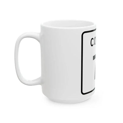 County 71 square (Minnesota) (Road Sign) White Coffee Mug - Go Mug Yourself