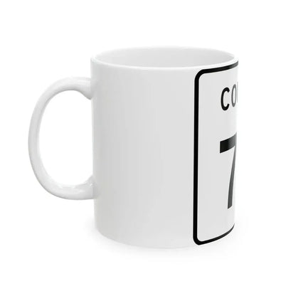 County 73 square (Minnesota) (Road Sign) White Coffee Mug - Go Mug Yourself