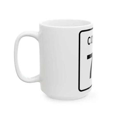 County 74 square (Minnesota) (Road Sign) White Coffee Mug - Go Mug Yourself