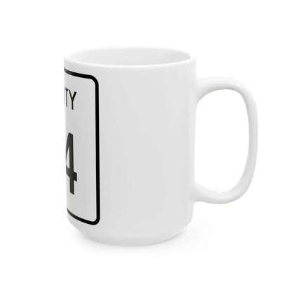 County 74 square (Minnesota) (Road Sign) White Coffee Mug - Go Mug Yourself