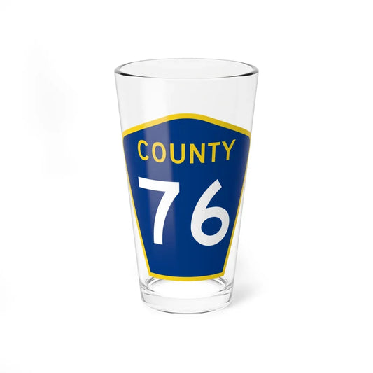 County 76 MN (Minnesota) (Road Sign) Pint Glass 16oz 16oz - Go Mug Yourself