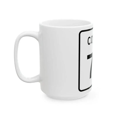 County 79 square (Minnesota) (Road Sign) White Coffee Mug - Go Mug Yourself