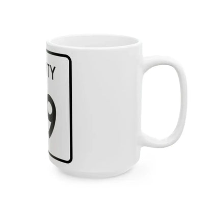 County 79 square (Minnesota) (Road Sign) White Coffee Mug - Go Mug Yourself