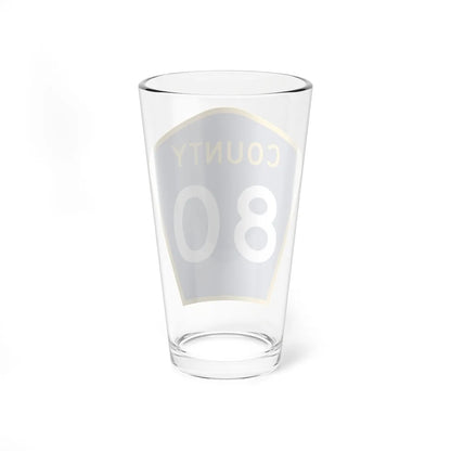 County 80 MN (Minnesota) (Road Sign) Pint Glass 16oz - Go Mug Yourself