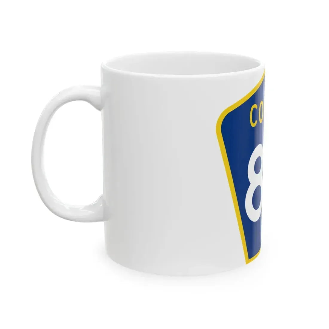 County 80 MN (Minnesota) (Road Sign) White Coffee Mug - Go Mug Yourself
