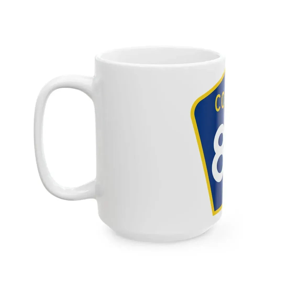 County 80 MN (Minnesota) (Road Sign) White Coffee Mug - Go Mug Yourself