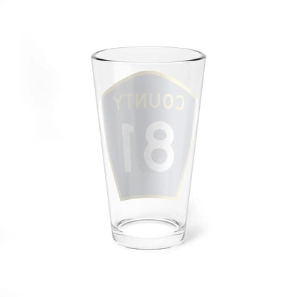 County 81 MN (Minnesota) (Road Sign) Pint Glass 16oz - Go Mug Yourself