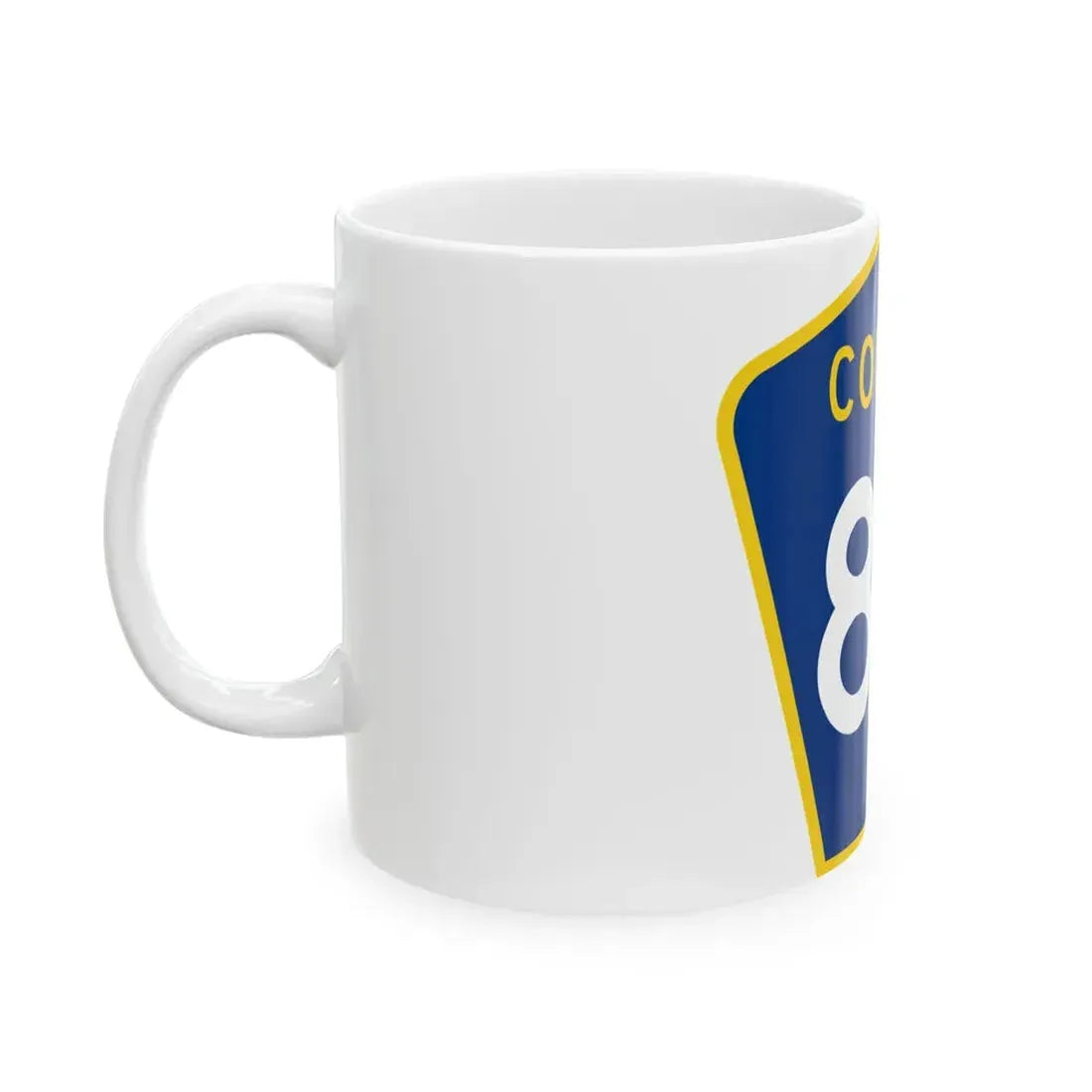 County 83 MN (Minnesota) (Road Sign) White Coffee Mug - Go Mug Yourself