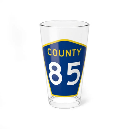 County 85 MN (Minnesota) (Road Sign) Pint Glass 16oz 16oz - Go Mug Yourself