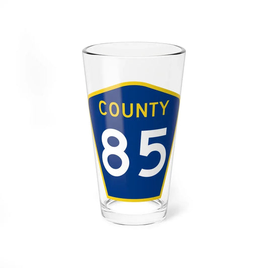 County 85 MN (Minnesota) (Road Sign) Pint Glass 16oz 16oz - Go Mug Yourself