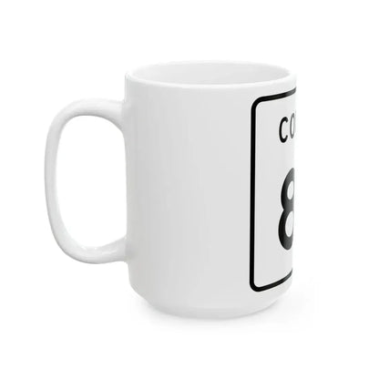 County 87 square (Minnesota) (Road Sign) White Coffee Mug - Go Mug Yourself