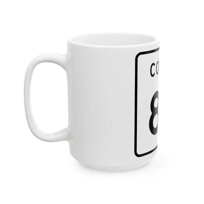 County 88 square (Minnesota) (Road Sign) White Coffee Mug - Go Mug Yourself