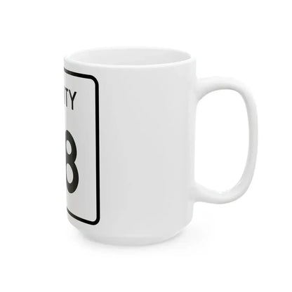 County 88 square (Minnesota) (Road Sign) White Coffee Mug - Go Mug Yourself