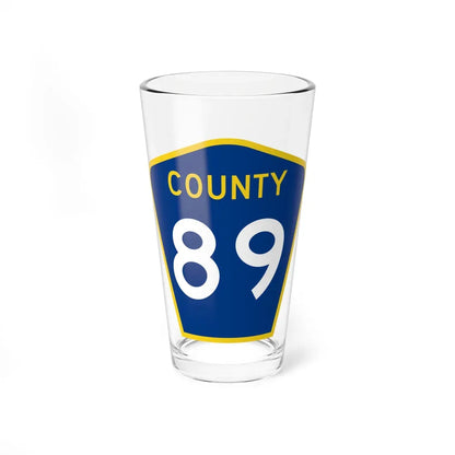 County 89 MN (Minnesota) (Road Sign) Pint Glass 16oz 16oz - Go Mug Yourself