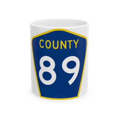 County 89 MN (Minnesota) (Road Sign) White Coffee Mug 11oz - Go Mug Yourself