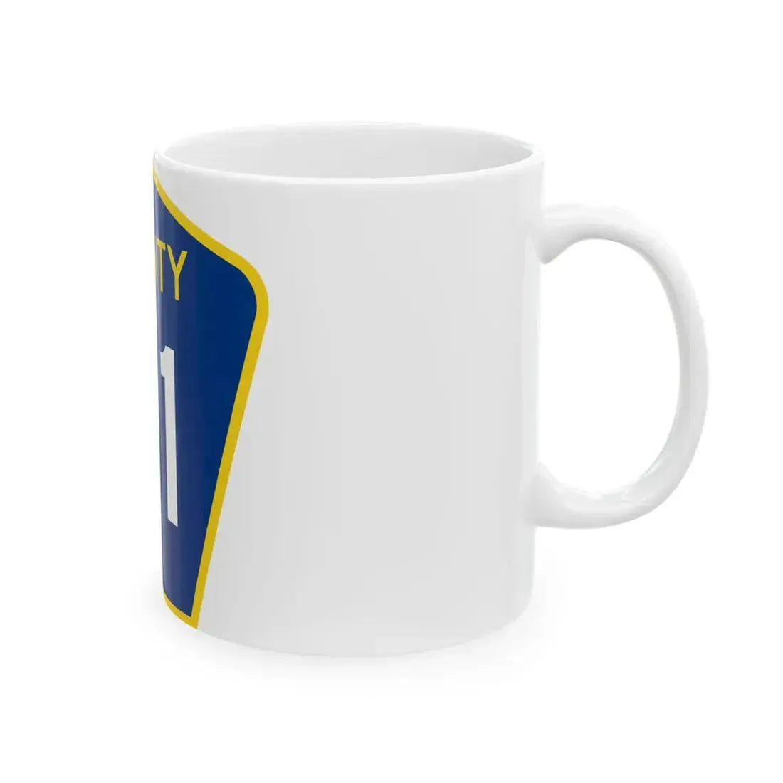 County 91 MN (Minnesota) (Road Sign) White Coffee Mug - Go Mug Yourself
