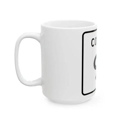 County 91 square (Minnesota) (Road Sign) White Coffee Mug - Go Mug Yourself