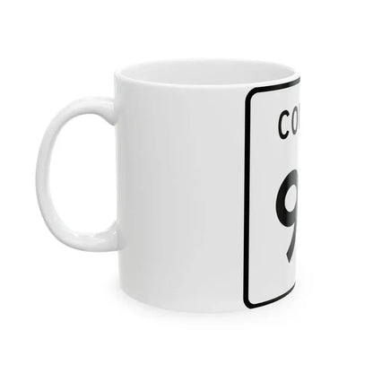 County 94 square (Minnesota) (Road Sign) White Coffee Mug - Go Mug Yourself