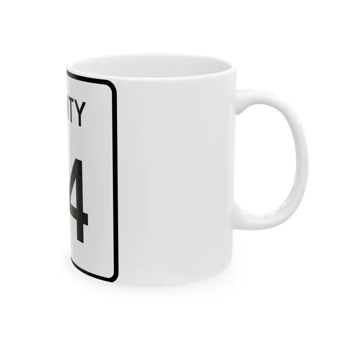 County 94 square (Minnesota) (Road Sign) White Coffee Mug - Go Mug Yourself