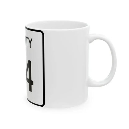 County 94 square (Minnesota) (Road Sign) White Coffee Mug - Go Mug Yourself