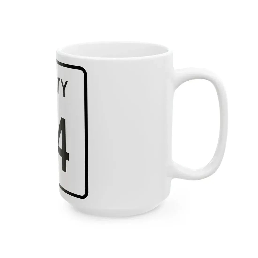 County 94 square (Minnesota) (Road Sign) White Coffee Mug - Go Mug Yourself