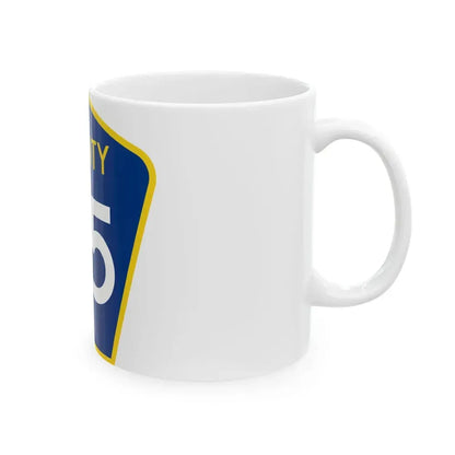 County 95 MN (Minnesota) (Road Sign) White Coffee Mug - Go Mug Yourself