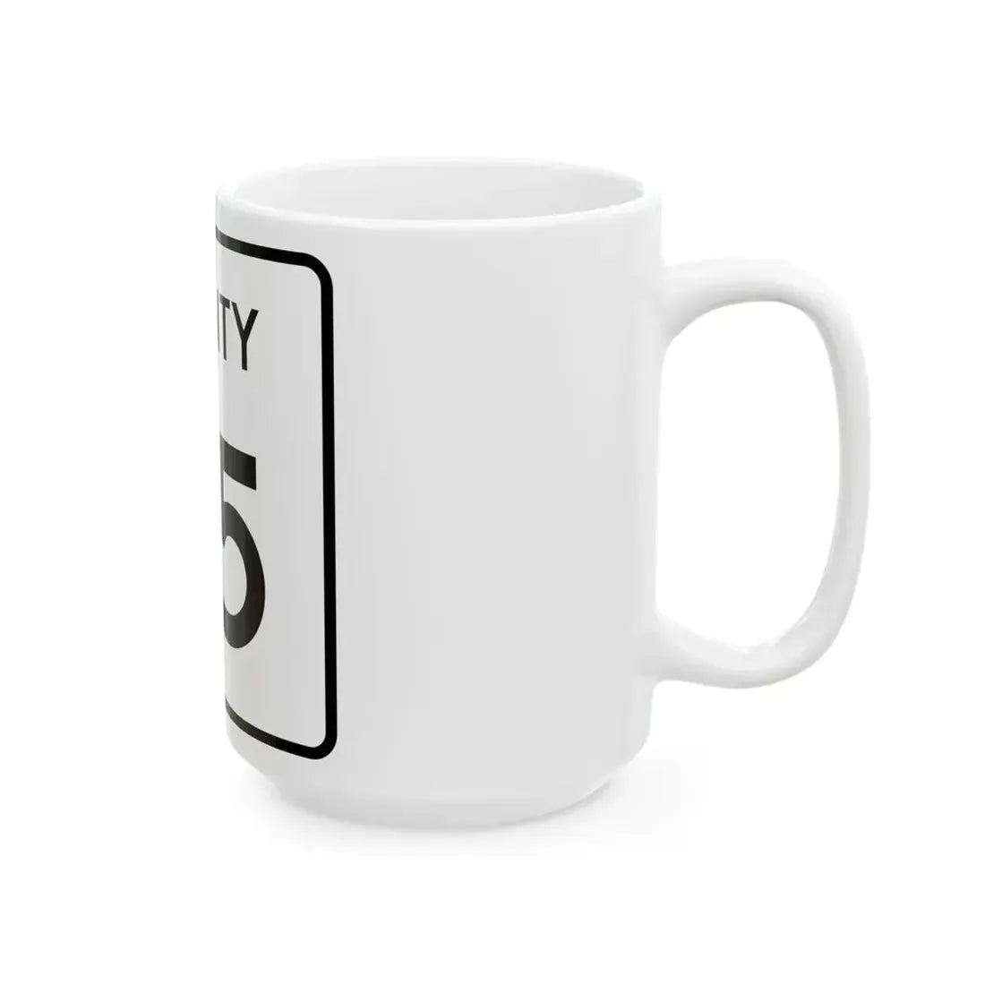 County 95 square (Minnesota) (Road Sign) White Coffee Mug - Go Mug Yourself